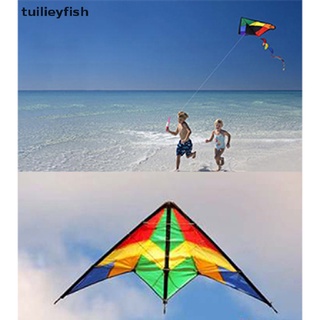 tuilieyfish delta cometas colas con mango juguetes al aire libre para niños cometas nylon ripstop albatros cl