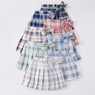 Minifalda de verano para niña2021Nueva falda para niñosjkUniforme falda de verano12Falda plisada a cuadros de verano para chica