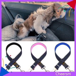 cheersm Safety Belt Adjustable Fall-Resistant Nylon Pet Safety Seat Belt for Car