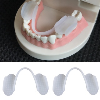 [bn] 2 piezas de silicona suave/protector dental de noche/protector antimolares
