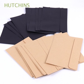 hutchins sobres de alta calidad vintage tarjeta de regalo sobres de papel en blanco estilo europeo negro rojo papel kraft simplicidad retro letras suministros