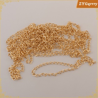 16 pies trenzado cadenas de cable collar cadenas de joyería extensor cadenas enlace a granel para hacer joyas