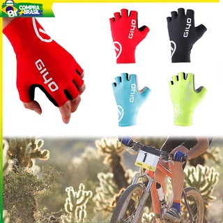 1 Par guantes De medio Dedo transpirables antideslizantes Anti-impactos para Ciclismo
