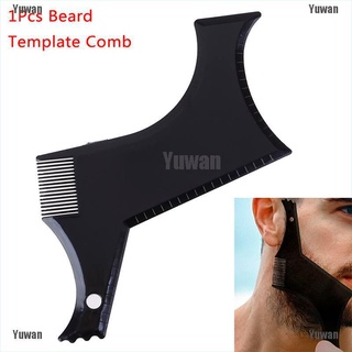 <yuwan> peines para barba de hombre moldeando plantilla plantilla peine barba peine herramientas peine