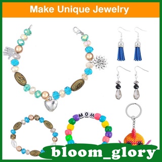 CHARMS [Bloom] Todo en uno joyería hacer suministros conjunto de herramientas 4655Pcs DIY pulseras encantos hallazgos joyería alicates alicates abalorios alambre para