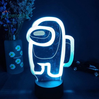 Zm-anime 3D luz de noche LED niños dormitorio Sensor táctil colorido lámpara decoración regalos