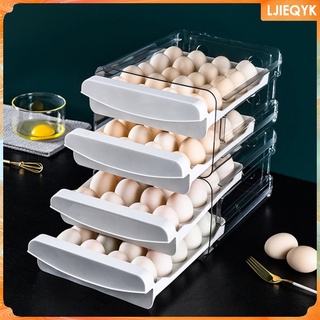 [ljieqyk] Soporte de huevos Tipo huevo contenedor de huevos Para refrigerador refrigerador Organizador soporte de huevo apilable (1)