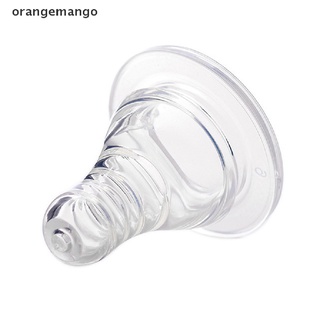 Orangemango Natural Flexible Soft Silicone Pacifier Nipple Replacement Feeding Milk Bottle CL