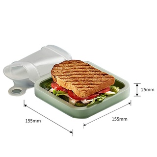 Big_Lunch Box Reusable Convenient PP Sandwich Toast Snack Container for Parent-child (5)