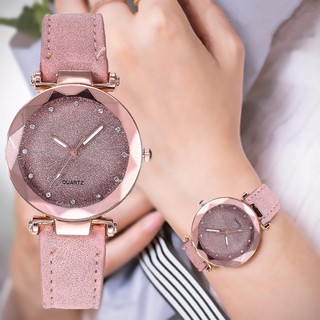Reloj de cuarzo rosa oro para mujer/Moda Coreana/reloj de pulsera con pedrería para mujer