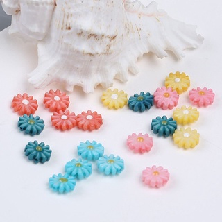 CHARMS Moily 5 piezas de perlas de girasol DIY margarita mar concha de perlas naturales concha encantos joyería hacer pendientes pulsera accesorios hechos a mano perlas sueltas/Multicolor (4)
