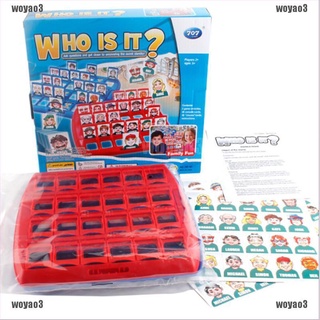 [Mine] Juegos de adivinanzas familiares quién es clásico juego de mesa juguetes de entrenamiento de memoria