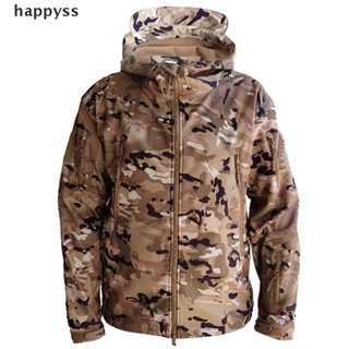 [happyss] impermeable invierno para hombre al aire libre chaqueta táctica abrigo suave shell militar chaquetas