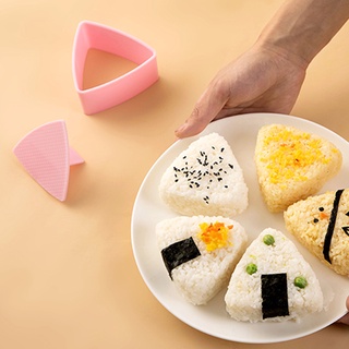 sushi molde triangular antiadherente pp resistente al calor bola de arroz fabricante de prensa para el hogar (4)