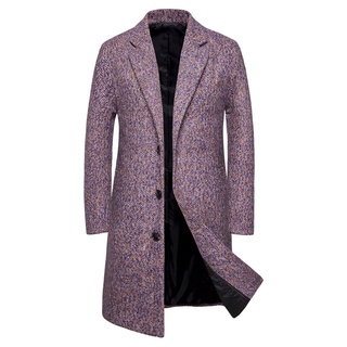 [yts] hombres abrigo-hombres casual gabardina moda negocios largo delgado abrigo chaqueta outwear