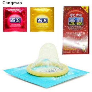 [gangmao] 10 piezas/caja de preservativos ultra delgados de látex natural de goma condones. (4)