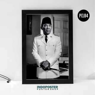 Sukarno Portrait Presidential Photo Poster 1956 A3 45x30cm
