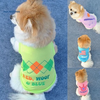 [suministros para mascotas] ropa de perro sin mangas cómodo poliéster verano mascotas camiseta para mascotas pequeñas