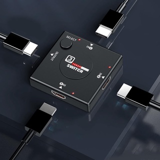 Hdmi 3 Puertos Interruptor Automático Divisor Selector Q9Z5 Caja HDTV Cable HUB O5B7 (8)