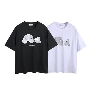 venta caliente pa palm angels camisetas listo stock alta calidad algodón oso impresión casual manga corta camiseta top para mujeres/hombres (1)