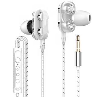 Auriculares intrauditivos de doble bucle dinámico con graves pesados/audífonos para juegos deportivos/música (4)