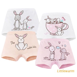 LIT Kids Girls Cotton Boxer Briefs Cartoon Rabbit Print Toddler Underwear Panties