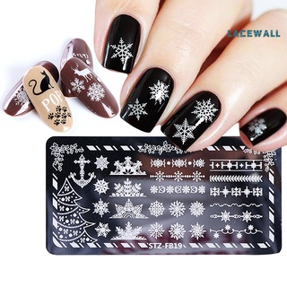 Lacewall Nail Stamping Plates Multiple Printing Nail Art Making Stainless Steel DIY Template Manicure Stamping for Female