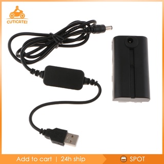 [CUT1-12-] Cable USB + F550/F990 Batería Falsa DC Acoplador Para Yongnuo Luz LED
