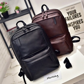 mochila de cuero vintage para hombre y mujer/bolsa de viaje para la escuela (1)