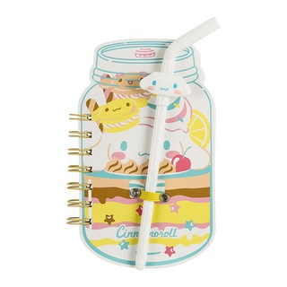 Nuevo producto Miniso producto famoso Hello Kitty Gemini bloc de notas papelería linda chica corazón fruta taza con cuaderno de bobina (8)