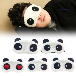 freshlucky lindo panda unisex felpa viaje dormir siesta ojos máscara sombra cubierta de ojos venda (1)