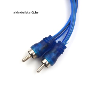 [akin] 1 Rca hembra a 2 divisores Adaptador De audio Estéreo Y cable Conector De cable (5)
