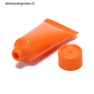 (nuevo) 5pcs cosmética suave tubo 10ml loción plástica contenedores vacíos botellas reutilizables shenyangxian.cl (3)