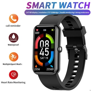 Smartwatch Bluetooth 1.47 pulgadas À Prova d’água, Monitor De Pressão Arterial E freqüência Cardíaca