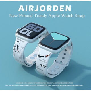 Nueva moda Apple Watch correas impresas de moda iWatch Series 6/5/4/3/2/1, Apple Watch SE tamaño 38 mm, 40 mm, 42 mm, 44 mm iWatch correas de silicona suave Apple Watch correa