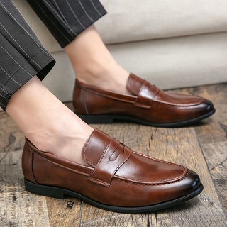 Los Hombres De La Moda Casual Zapatos De Cuero Clásico Formal Negocios