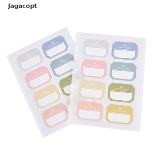 Jagacopt 6 hojas/paquete Etiqueta adhesiva autoadhesiva en blanco