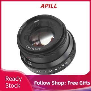 Apill 7Artisans - lente de apertura grande para cámara Fujifilm X-T4/X‐S10/X‐T3/X‐T30 FX