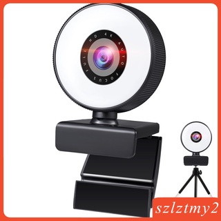[galendale] Webcam con luz para juegos de Streaming con belleza retocar PC portátil 1k