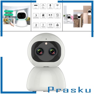[PRASKU] Cámara IP de 2 mp para interiores, visión nocturna, WiFi, seguimiento automático de Audio de dos vías