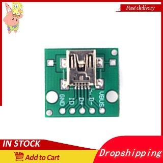 HW-768 USB To DIP 2.54mm Female B Type Mike 5p Patch To Invert Adapter Board