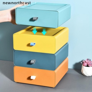 [newnorthcast] organizador de escritorio cajón de maquillaje caja de almacenamiento apilable joyería contenedor grande (4)