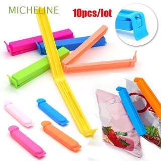 micheline 10 unids/lote abrazadera de plástico de almacenamiento de alimentos clips de sellado portátil creativo cocina snack bolsa selladora hogar