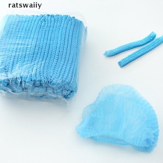ratswaiiy 100pcs desechables no tejido gorro de ducha elástico impermeable sombrero de ducha cubierta de pelo cl