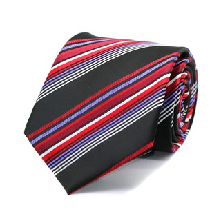 Corbata para hombre de lujo a rayas punto Floral corbatas 8 cm Gravata corbata clásica negocios Casual cuello lazo para boda (4)