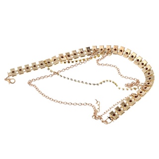 meng High Heels Chain Anklet Gold Decoration Women Rhinestone Ornament Multi Layer Pendant Ankle Chain Wedding Bridal Accessories (2)