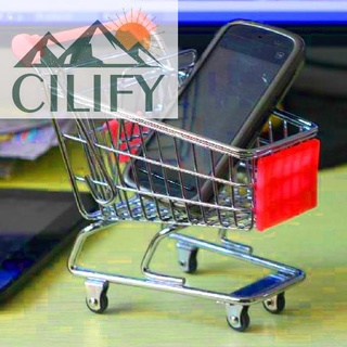 Cilify Mini Supermercado Handcart Compras Carrito Modo Almacenamiento Juguete (7)
