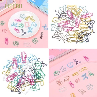 heebii 30pcs suministros escolares de oficina carpeta clip cuaderno papelería clips de papel organizador de escritorio lindo forma animal colorido útil escritorio de almacenamiento