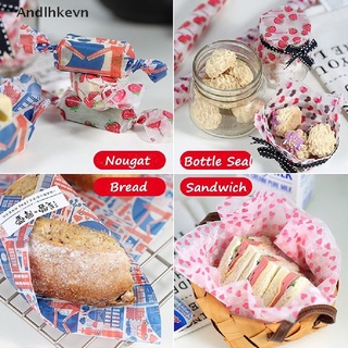 [Andl] 50Pcs Wax Paper Grease Food Wrapping Paper For Bread Sandwich Oilpaper Baking C615