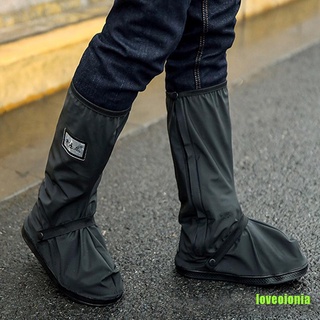 [LVOIA] caliente impermeable motociclista reflectante lluvia zapatos Footweaar cubierta negro AINOV